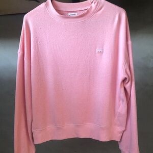 Billabong women’s sweatshirt slightly cropped in peach